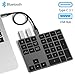 VOAMOKO New USB Type-C Wireless Bluetooth 34 Numeric Keypad with USB Hub for MacBook Pro, Air, iPad, Windows Surface, Android - External Number Pad for Laptop Tablets USB-C - Extended Battery Life