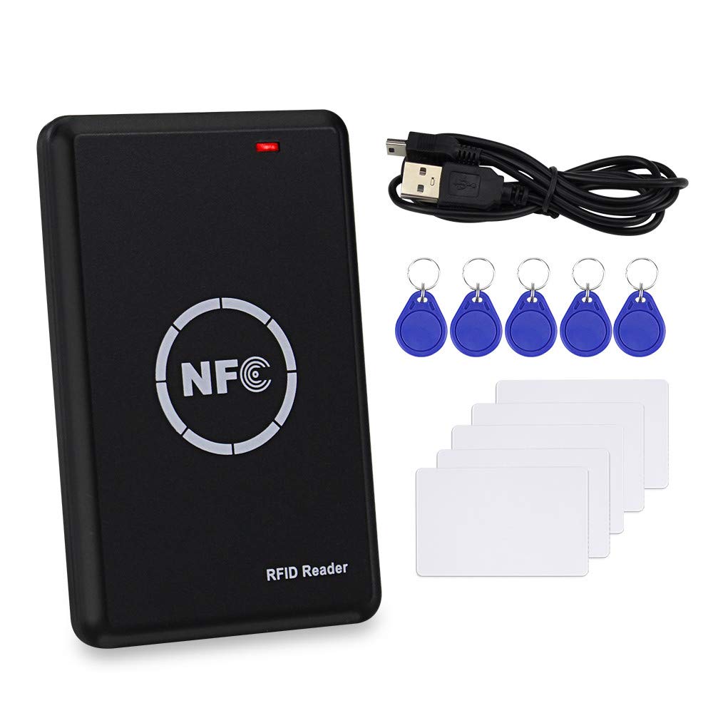 Dongyang NS106 Contactless 125KHz 13.56MHz Smart Card Reader Support Write Full/Semi Encryption USB Programmer Copier/Duplicator with T5577 Tag UID Card