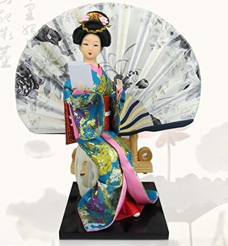 Japanese Doll - Geisha in sitting- 30cm/11.8" tall - Asian Doll - GD024