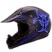 Orthrus Matte Black High Performance Motocross, ATV, Dirt Bike Helmet [DOT]