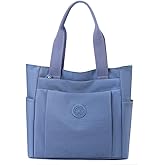 YANAIER Nylon Lightweight Handbag for Women Tote Purses Multi-pocket Shoulder Bag for Work Travel