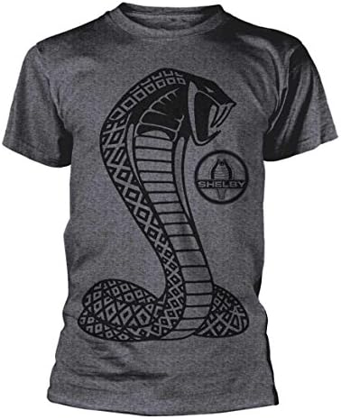 Shelby Official T Shirt American Mustang Car Cobra Giant Dark Grey