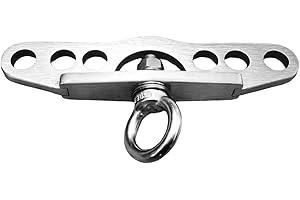 kowaku Double to Single Pulley Adapter Plate Cable Machine Attachment Multi Holes Fitness Pulley Connector for Workout Tricep