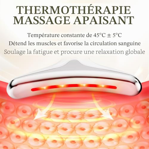 Appareil Anti Rides Visage - 7 couleurs, EMS, Massage facial chaud, Nettoyage en profondeur, Machine à visage anti-rides
