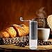 TISRO Manual Coffee Grinder with Adjustable Ceramic Conical Burr for Precision Brewing-Brushed Stainless Steel Coffee Grinders Perfect for Traveling, Hiking, Camping, and Picnics (Stainless Steel)