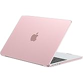 EooCoo Case Compatible with MacBook Pro 14 inch M5 2026 2025-2021 M4 M3 M2 M1 Pro/Max Chip, Matte Pink Hard Shell Scratch Resistant Laptop Protective Cover Case, Pink