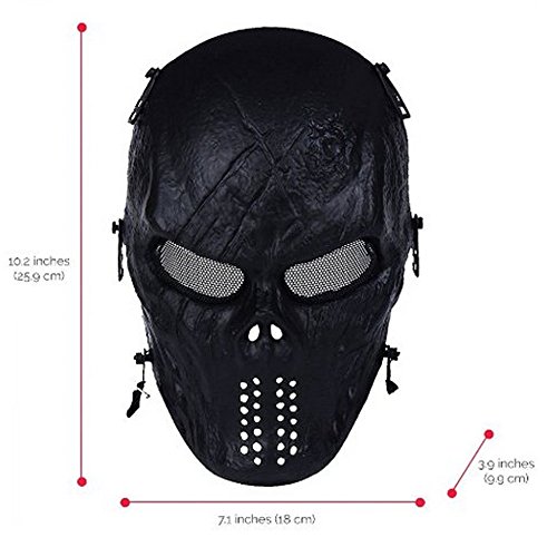 Skull Airsoft Masks Full Face Scary Halloween Ghost Mask Tactical