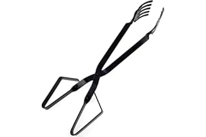 Crab Tongs for Live Portable Iron Scissor Painted Anti-Rust Crab Tongs Heavy Duty for Shellfish Lobster BBQ