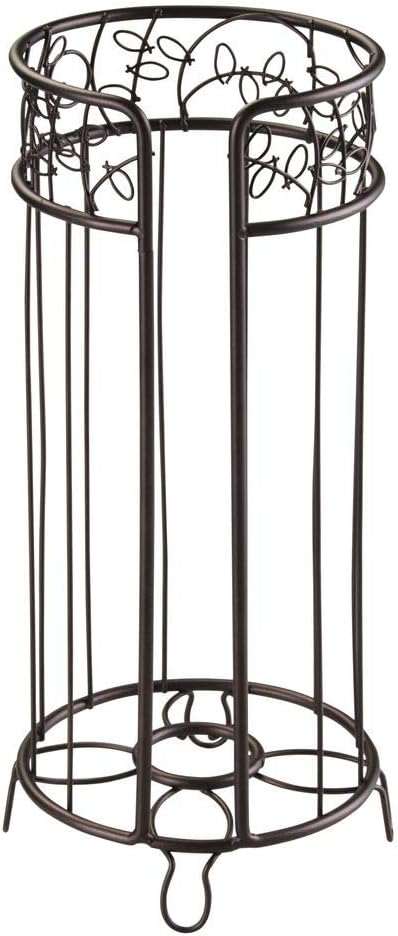 iDesign Twigz Metal Toilet Tissue Roll Reserve Organizer for Bathroom, Compact Organizer, Holds 3 Rolls of Toilet Paper, Bronze: Home & Kitchen