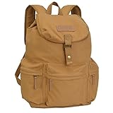 CADeN Canvas Vintage Camera Bag Backpack, Photography Lightweight Daypack Waterproof Anti-Theft 1 Camera 3 Lens Rucksack DSLR SLR Case Compatible for Nikon Canon Sony Men Women Kakhi