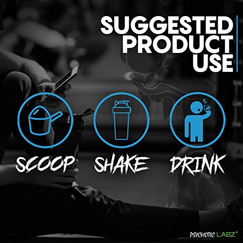 Psychotic Labz Psycho Circus High Stim Pre Workout Powder, Energy Focus Strength Pumps, Loaded