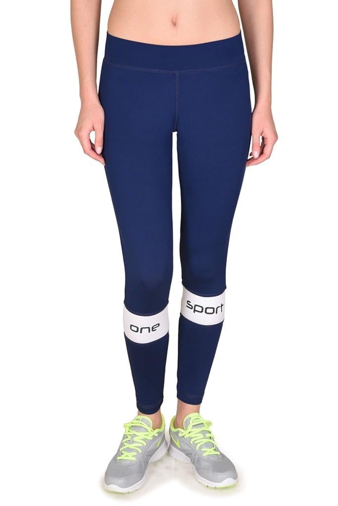 onesport women's polyester spandex jersey navy tights(onsp30ny-p)