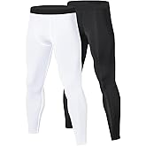 Towintec Men’s Compression Pants Athletic Running Leggings Workout Tights Quick Dry Base Layer Basketball Sports Underpants