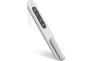 ELISWEEN Wireless Presenter Remote, RF 2.4GHz USB Presentation Remote Control PowerPoint Presentation Clicker for Keynote/PPT/Mac/PC … (White)