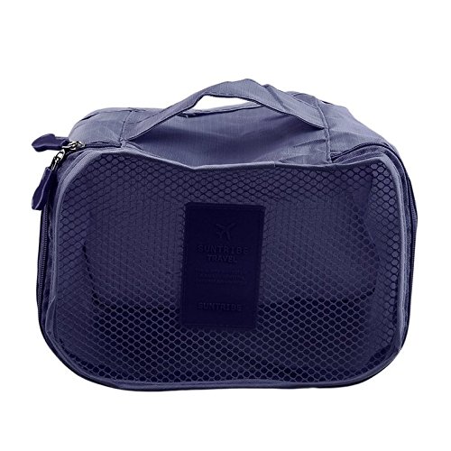 CLKjdz 6 Pcs/Set Square Travel Luggage Storage Bags Clothes Organizer Pouch Case