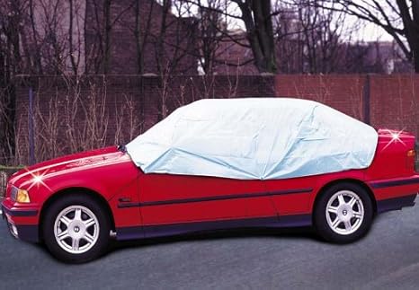 WENKO 5727010500 Auto-Halbgarage, Kunststoff - PEVA, 275 x 80 x 180 cm, Grau