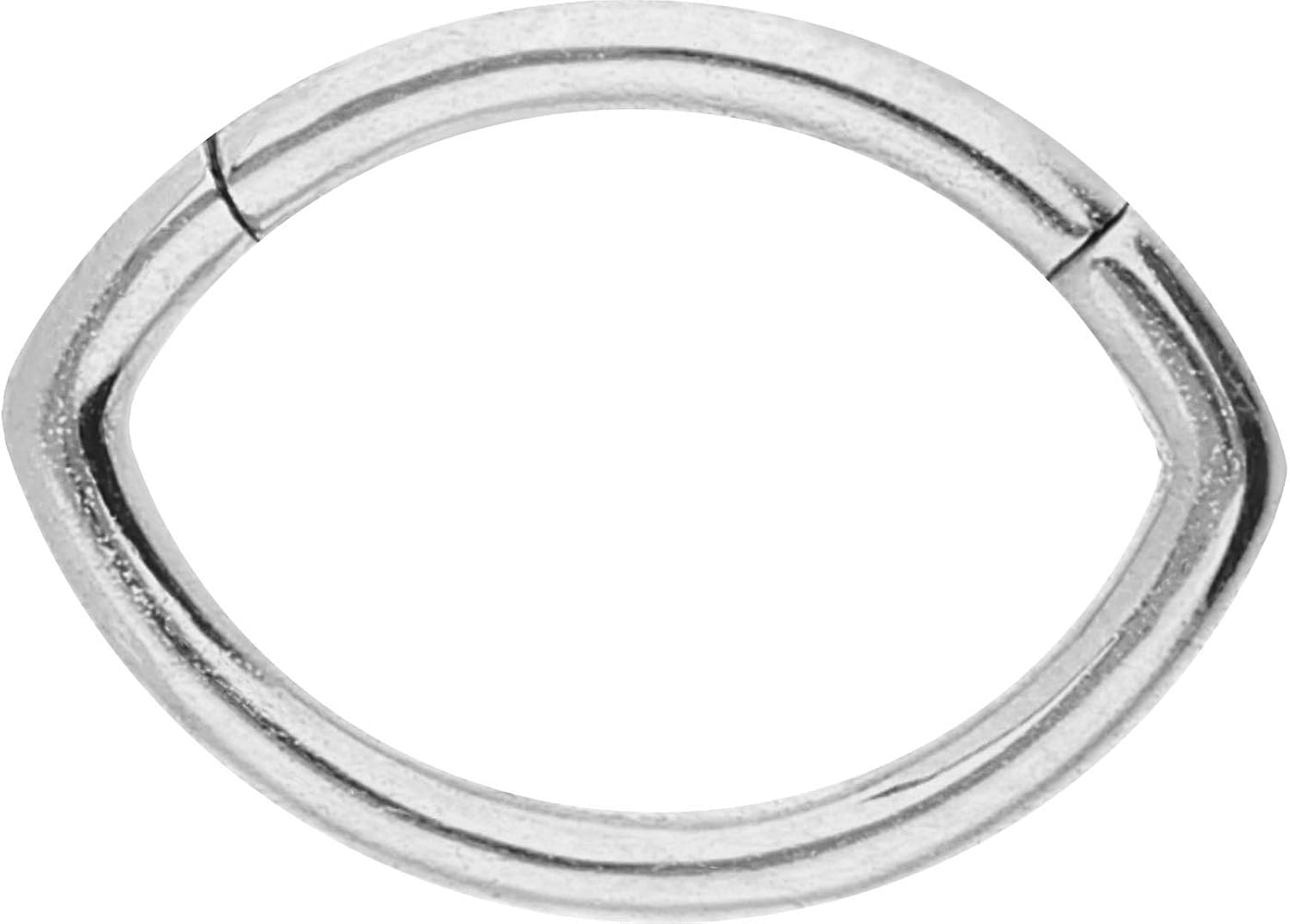 PIERCINGLINE Surgical Steel Clicker, Silver Colours, 9 mm