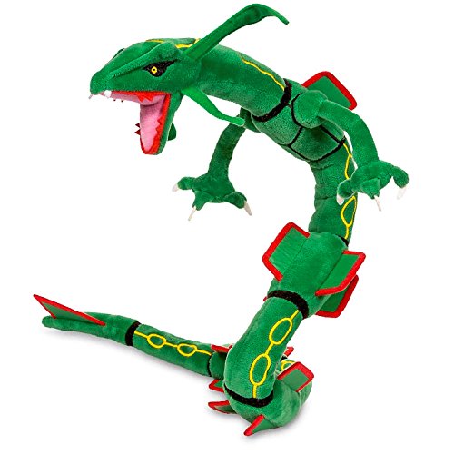 Pokemon Children's Generic Mega Rayquaza Plush Toys Stuffed Doll with 31" Badges Green Buy