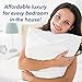 Deluxe Home Gel Fiber Queen Pillow 2 Pack - Hypoallergenic, Extra Plush Down Alternative Bed Pillows - .4 Micro Denier Fill with Microfiber Fabric Shell - Crafted in USA (Extra Soft Value 2-Pack)