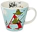 Yamaka Shoten MM630-11A Moomin Initial Mug, A, Capacity: Approx. 11.8 fl oz (340 ml), Microwave Safe, Moomin Goods, Scandinavian, Mother's Day, Gift, Tableware, Gift, Wedding Gift, Made in Japan