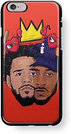 LES Custom Kendrick Lamar &amp; J Cole painting artiphone 6 black Protective Phone Case
