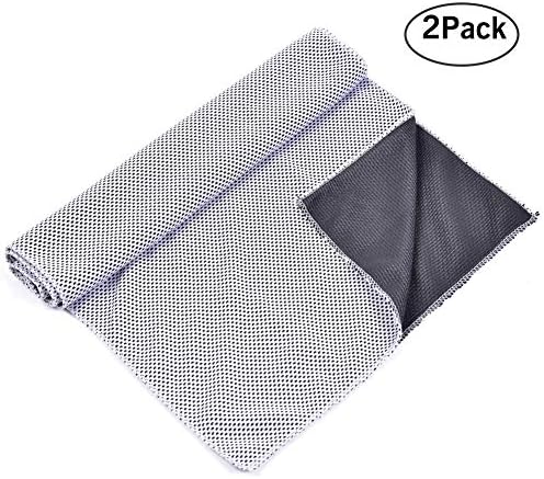 hjuns Sports Cooling Towel Breathable Ice Mesh Scarf Neck Cooler - Extra Long 12 x 40 inches