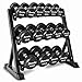 Bonnlo 3 Tier Dumbbell Rack Only, 660 LBS Load-Bearing Heavy Duty Steel Dumbbell Stand Quick Assembly for Home Gym, Blackthumb 3