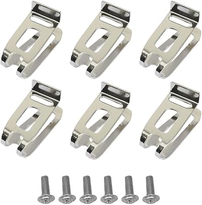 CHEYLIZI 6 Stainless Steel Makita 18V LXT Drill Belt Hook Clips Replacement
