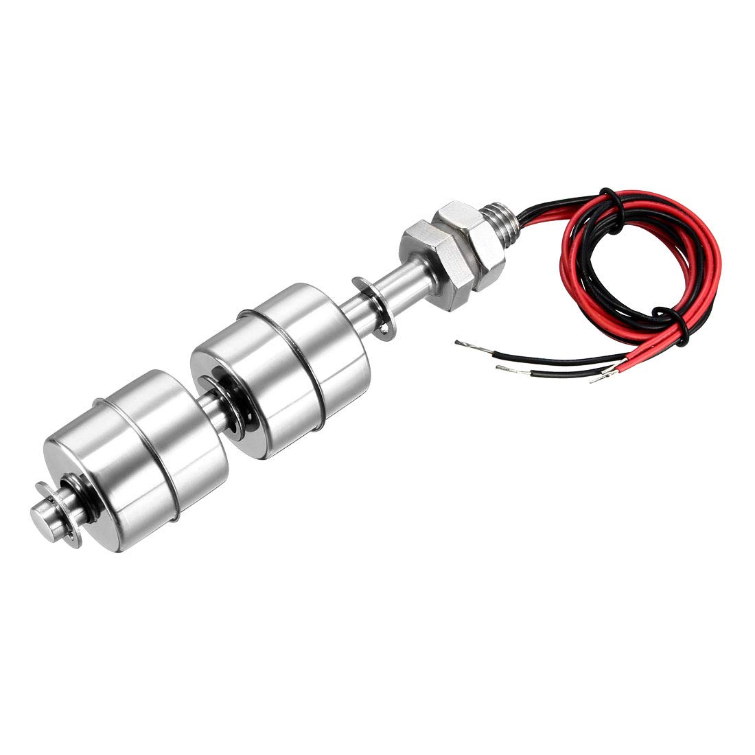 Sourcingmap Stainless Steel Float Switch for Water Pump Tank Swim Pool Garden Pond Liquid Water Level Sensor M11 116mm Length