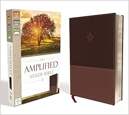 The Amplified Study Bible, Leathersoft, Brown [Large Print], by Zondervan