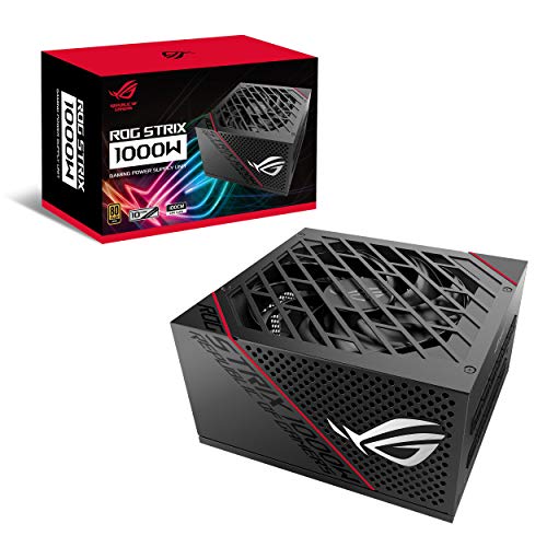 ASUS ROG Strix 1000 W Gold PSU, Netzteil (ROG-Kühlkörper, Axial-Tech-Lüfter-Design, Dual-Kugellüfterlager, 0 dB Technologie, 80 Plus Gold Zertifizieru
