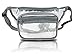 Clear Fanny Pack Stadium Security Approved Waist Bag for Events, Games, and Concerts Transparent (Gray)