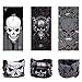 KALILY 12pcs/9pcs/6pcs Headband Bandana - Face Mask Headwear Neck Gaiter Shield Scarf - Scary Skull