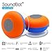 SoundBot SB510FM FM RADIO Water Resistant Bluetooth Wireless 5W Shower Speaker HandsFree Portable Speakerphone w/ Auto-Scan Tuner, 6Hrs Music Streaming, Built-in Mic, Detachable Suction Cup, Lanyard