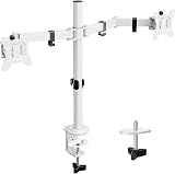 ErGear Dual Monitor Stand for 13-32 Inch Monitors White