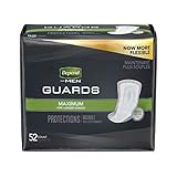 Depend Incontinence Guards for Men, Maximum Absorbency, 52 count