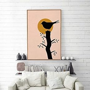 Framed Canvas Home Artwork Decoration Abstract Simple Style Canvas Wall Art for Living Room, Bedroom - 16x24 inches