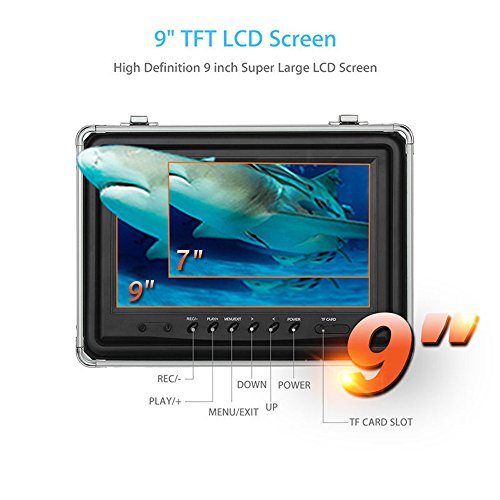 Eyoyo-Professional-9-inch-LCD-Monitor-HD-1000TVL-Camera-with-12-Adjustable-Infrared-LED-Lights-Underwater-Ice-Lake-Fishing-Video-Camera-DVR-Fish-Finder-w-8GB-TF-Card-30M-Cable