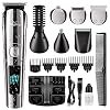 Brightup Beard Trimmer, Cordless Hair Clippers Hair Trimmer for Men, Waterproof Body Mustache Nose Ear Facial Cutting…
