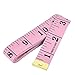 eBoot 60 Inch 150 cm Soft Tailor Tape Measure for Cloth Sewing Waist Bra Head Circumference Tailor Double Sided Cloth Ruler (Pink)