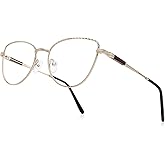 RB. Pilot Retro Cateye Reading Glasses for Women Blue Light Blocking Computer Glasses Spring Hinge Readers