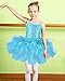 BAOHULU Leotard for Girls Ballet Dancing Camisole Shiny Sequined Costumes Princess Skirt Tutu 2-8 Years