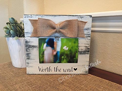 Worth The Wait Love At First Sight Baby Shower Gift - Ultrasound picture Frame - New parents - Baby announcement Frames - Newly Born