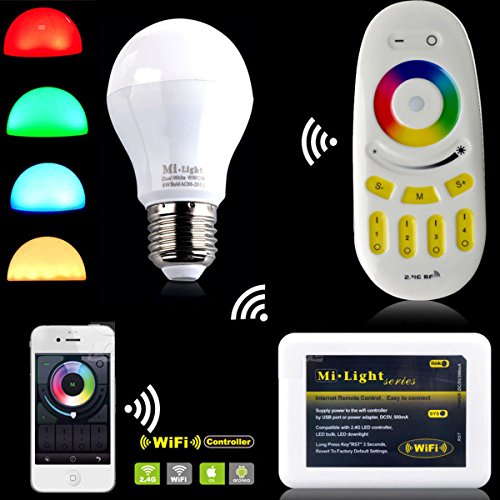 KINGSO E27 6W RGBW 14 LED 450LM LED Spotlight Dimmable Bulb lamp 85-265V