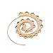 Sundear Vintage Bohemian Spiral Earring Circles Round Tribal Hoop Earrings