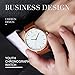Watch Womens Unisex Simple Casual Leather Waterproof Analog Quartz Dress Wrist Watch