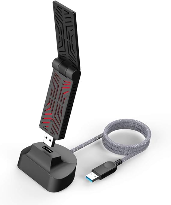 WAVLINK 1900Mbps USB WiFi Adapter with Cradle, Dual Band USB 3.0 WiFi