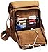 Kenox Durable Vintage Multifunction Canvas Shoulder Bag Business Messenger Bag Ipad Bag Tote Bag Satchel Bag (Brown)