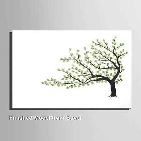 Empreinte Digitale Toile Arbre Signature Peinture Arbre Mariage Livre D Or Empreinte Image Diy Personnalise Connecter Affiche L Obtention Diplome Anniversaire Fete Cadeau Encreur Universal 30 40cm Amazon Fr Cuisine Maison