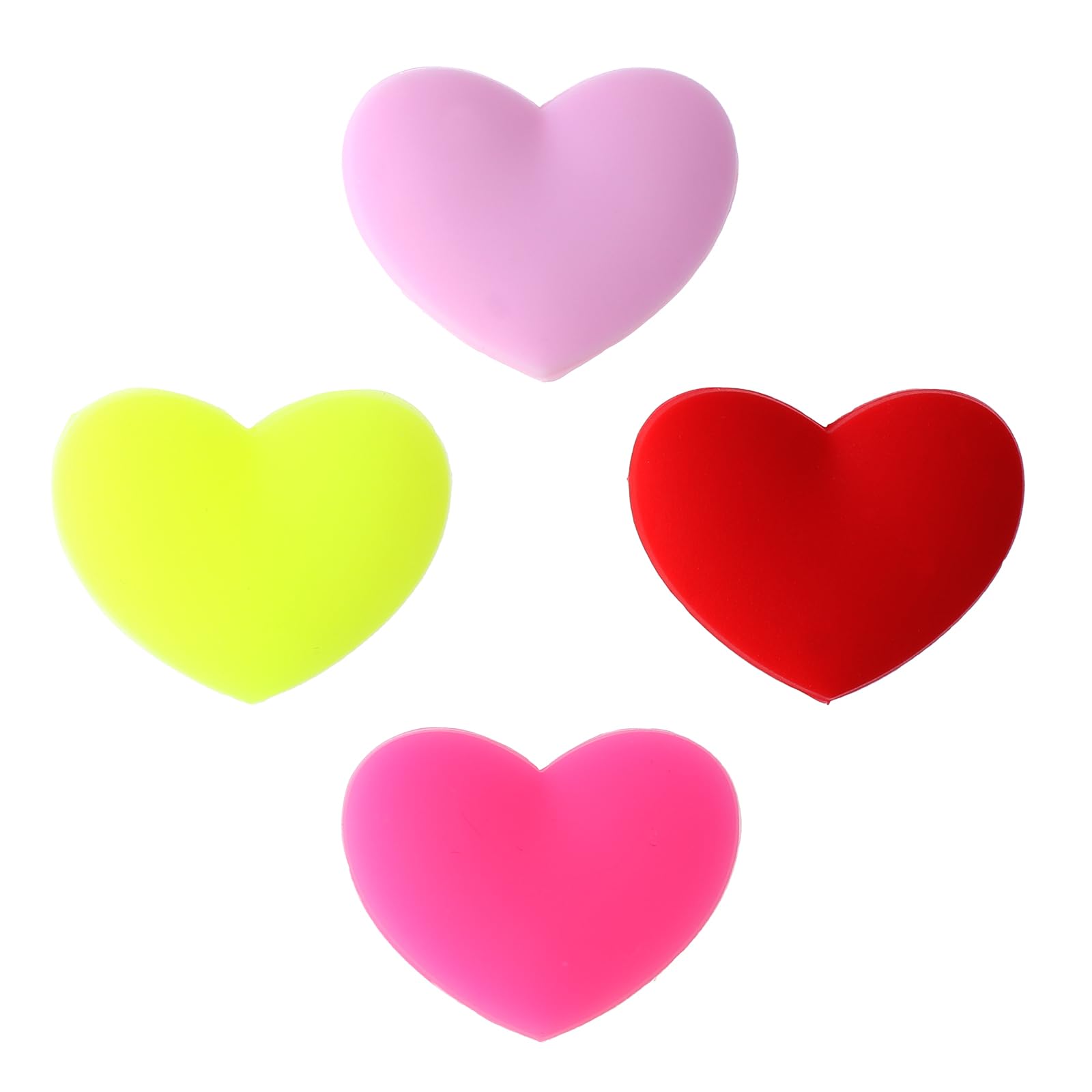 KALIONE 4pcs Tennis Racket Vibration Dampeners, Tennis Racket Shock Absorbers, Heart-Shaped Silicone Dampener Tool for Tennis Racquet String Dampener Cute Tennis Supplies（Mixed Colors）